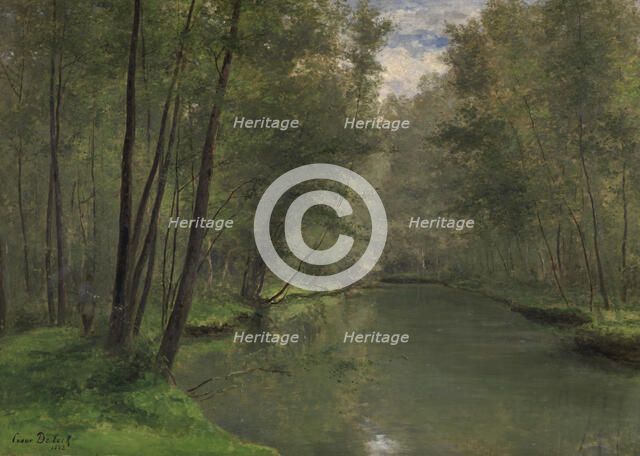 Along the River Epte in Gasny, 1882. Creator: César de Cock.
