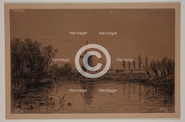 Along the River Gein, between 1860 and 1924. Creator: Carel Nicolaas Storm.