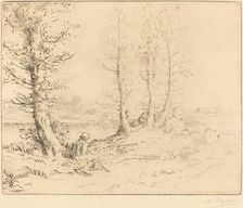 Along the River (Le long de la rive). Creator: Alphonse Legros