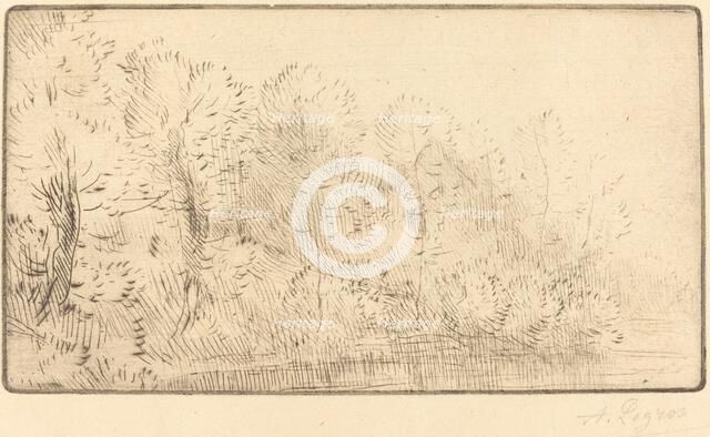 Along the River (Sur la riviere). Creator: Alphonse Legros.