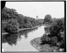 Along the River Way, Longwood, between 1890 and 1901. Creator: Unknown