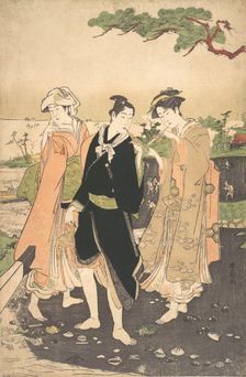 Along the Seashore at Futami. Creator: Utagawa Toyokuni I