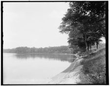 Along the shore, Orchard Lake, Michigan, between 1890 and 1901. Creator: Unknown