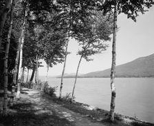 Along the shore at Cleverdale, Lake George, N.Y., c1907. Creator: Unknown