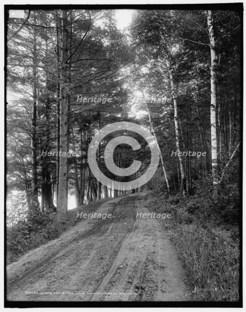 Along the shore, Lake Dunmore, Green Mountains, between 1900 and 1906. Creator: Unknown.