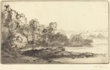 Along the Terne (Sur la terne). Creator: Alphonse Legros