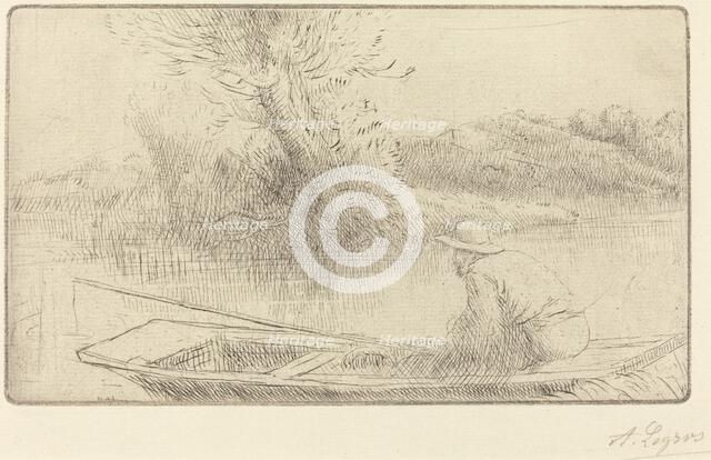 Along the Thames (Sur la Tamise). Creator: Alphonse Legros.