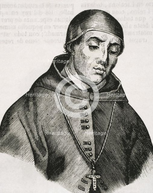 Alonso Fernandez de Madrigal, known as Alonso Tostado, (1410-1455), Spanish clergyman..., 1852.  Creator: Unknown.