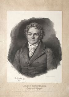 Aloys Senefelder. Creator: Franz Seraph Hanfstaengl (German, 1804-1877)