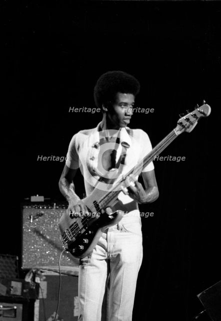 Alphonso Johnson, London, 1976.   Artist: Brian O'Connor.