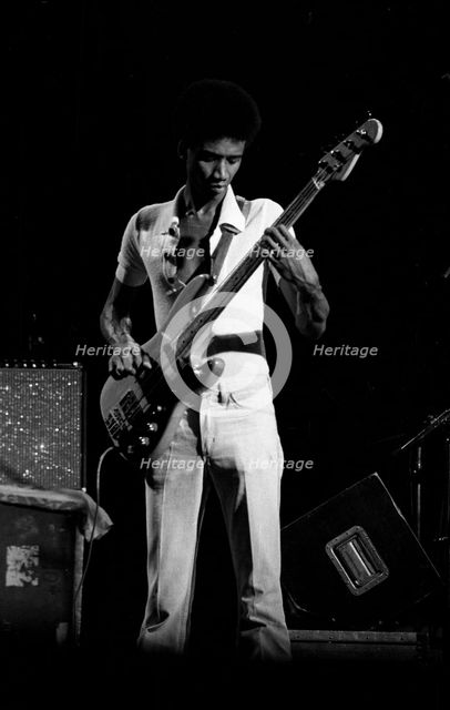Alphonso Johnson, London, 1976.   Artist: Brian O'Connor.