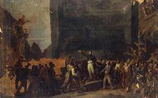 Alphonse Baudin (1811-1851) at the barricade of Faubourg Saint-Antoine, December 3, 1851. Creator: Unknown