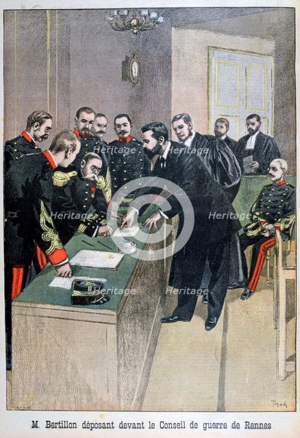 Alphonse Bertillon, French law enforcement officer, 1899. Artist: Oswaldo Tofani