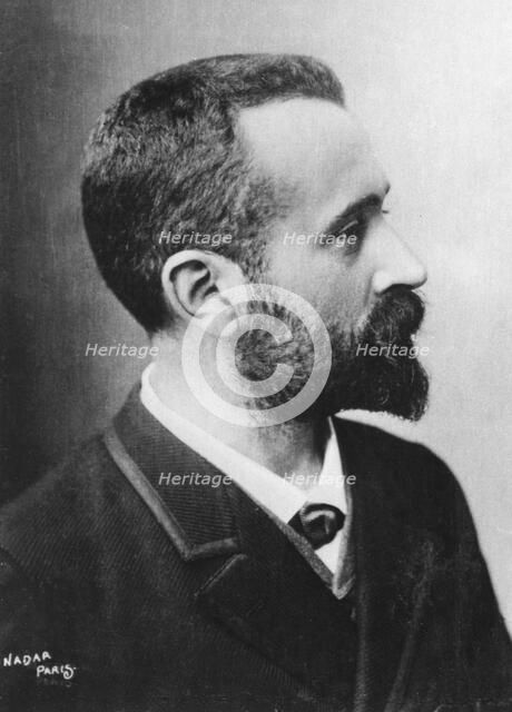 Alphonse Bertillon, French police officer, c1880. Artist: Nadar