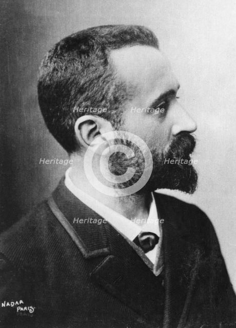 Alphonse Bertillon, French police officer, c1880. Creator: Nadar.