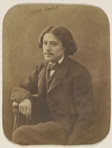 Alphonse Daudet, around 1860. Creator: Nadar