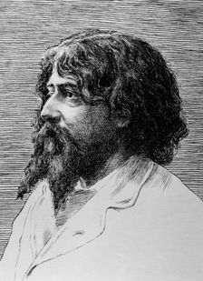 Alphonse Daudet, French author, 1888. Creator: F Courbon