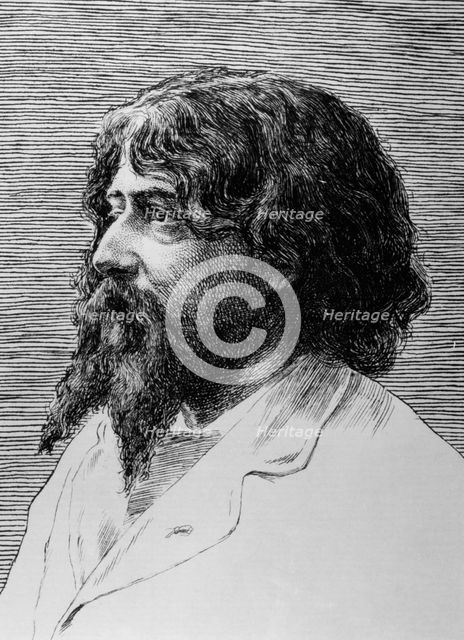 Alphonse Daudet, French author, 1888. Creator: F Courbon.