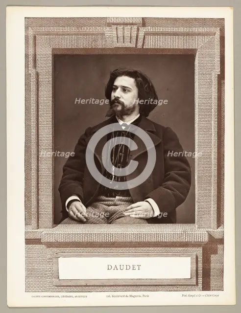 Alphonse Daudet (French novelist, 1849-1897), c. 1876. Creator: Etienne Carjat.