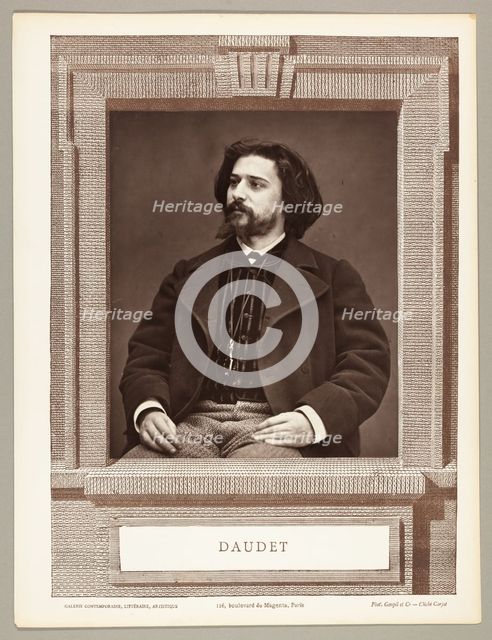 Alphonse Daudet (French novelist, 1849-1897), c. 1876. Creator: Etienne Carjat.