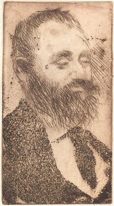 Alphonse Hirsch, 1875. Creator: Edgar Degas