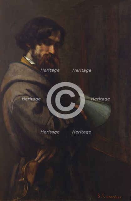 Alphonse Promayet (1822-1872), 1851. Creator: Gustave Courbet.