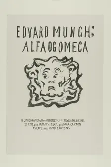Alpha and Omega:Title Page, 1908/09. Creator: Edvard Munch