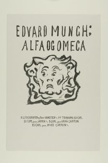 Alpha and Omega:Title Page, 1908/09. Creator: Edvard Munch
