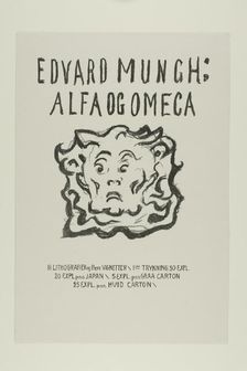 Alpha and Omega:Title Page, 1908/09. Creator: Edvard Munch