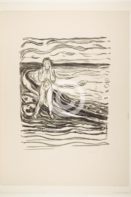 Alpha's Despair, 1908/09. Creator: Edvard Munch.