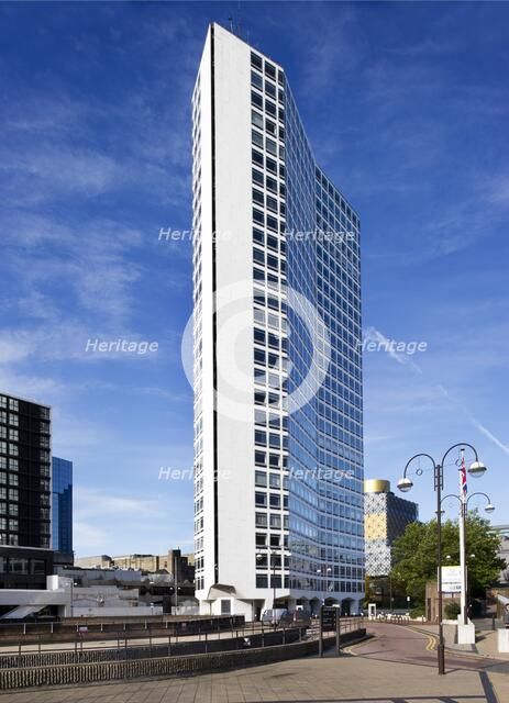 Alpha Tower, Suffolk Street, Queensway, Birmingham, West Midlands, c2013. Artist: James O Davies.