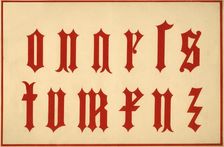 Alphabet, archaic letters, lower case