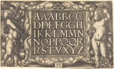 Alphabet, c. 1525/1555. Creator: Heinrich Aldegrever