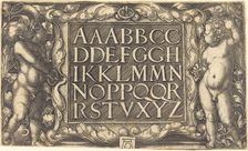 Alphabet, c. 1525/1555. Creator: Heinrich Aldegrever