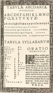 Alphabet for a Primer. Creator: Unknown