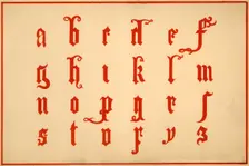Alphabet, letters a-z, lower case