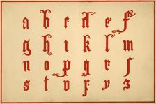 Alphabet, letters a-z, lower case