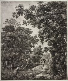 Alpheus and Arethusa; Apollo and Daphne; Mercury and Argus; Pan and Syrinx; Venus.... Creator: Anthonie Waterloo (Dutch, 1609/10-1690)
