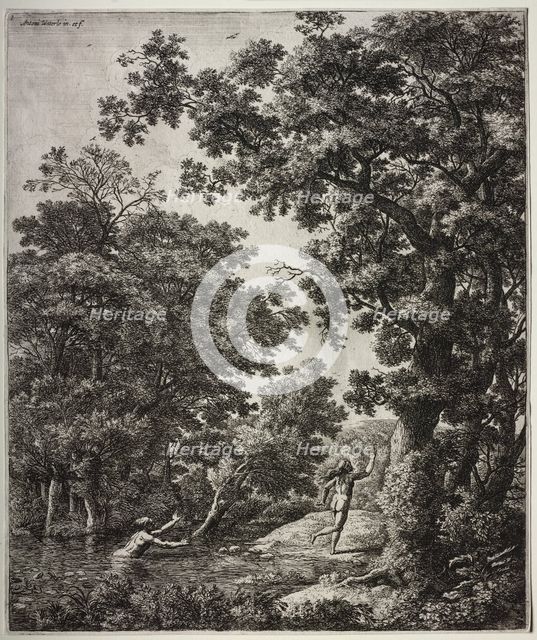 Alpheus and Arethusa; Apollo and Daphne; Mercury and Argus; Pan and Syrinx; Venus.... Creator: Anthonie Waterloo (Dutch, 1609/10-1690).