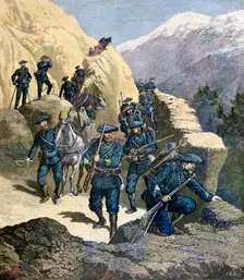 Alpine Chasseurs, 1891. Creator: F Meaulle