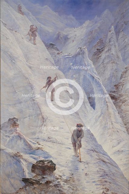 Alpine Climbers, 1869. Creator: Elijah Walton.