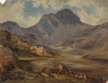 Alpine lake in Bavaria, 1873. Creator: Johan Knutson