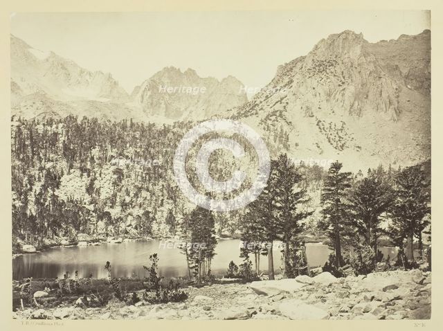 Alpine Lake, in the Sierra Nevada, California, 1871. Creator: Tim O'Sullivan.
