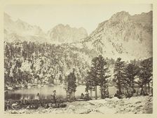 Alpine Lake, in the Sierra Nevada, California, 1871. Creator: Tim O'Sullivan