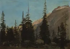 Alpine Landscape: The Handegg, Switzerland, 1850s. Creator: Jean-Léon Gérôme (French, 1824-1904)