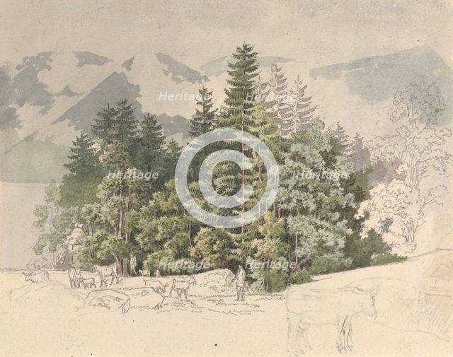 Alpine Landscape. Creator: Friedrich Salathe.