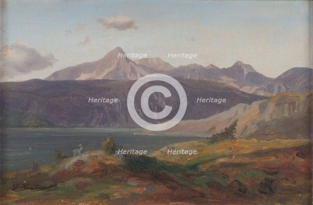 Alpine Landscape from Bavaria, 1873. Creator: Johan Knutson.
