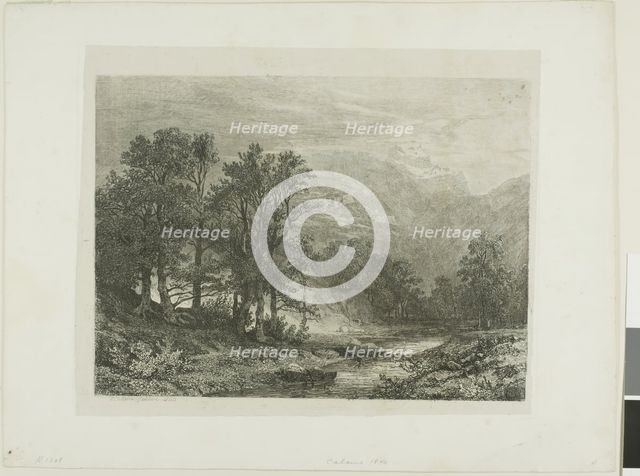 Alpine Landscape, n.d. Creator: Alexandre Calame.