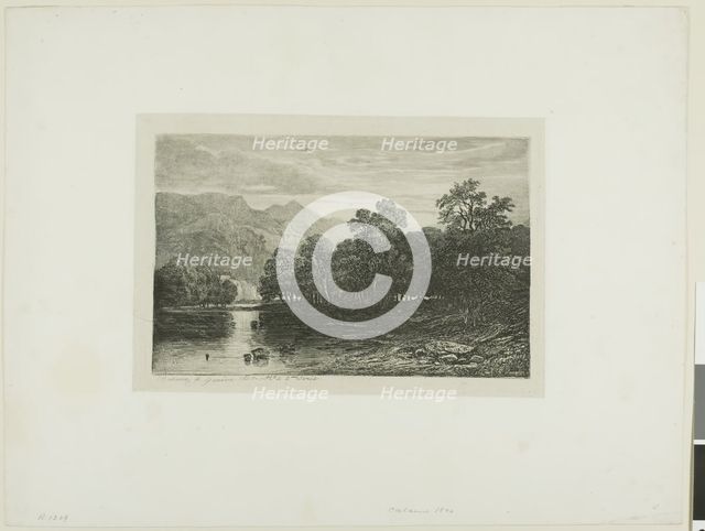 Alpine Landscape, n.d. Creator: Alexandre Calame.