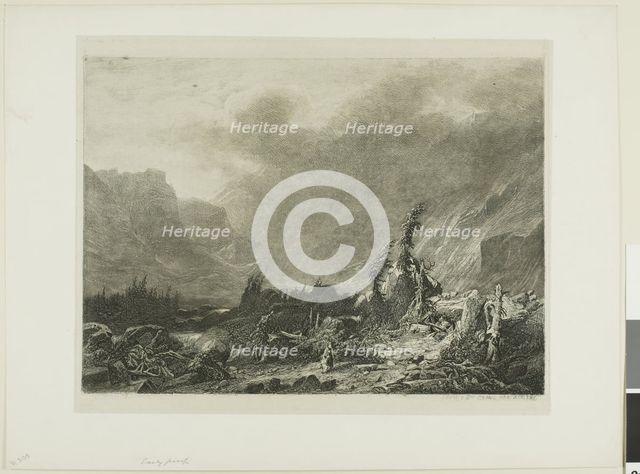 Alpine Landscape, n.d. Creator: Alexandre Calame.